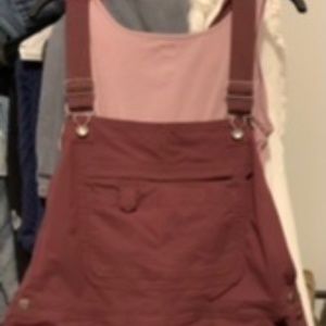 DTC Women's Heirloom Gardening Short Overalls XL